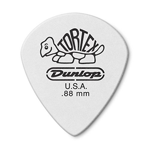 Dunlop 478P.88 Tortex White Jazz III Picks .88mm 12-Pack