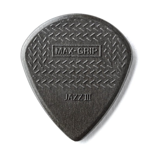 Dunlop Max-Grip Jazz III Carbon Fiber Picks 6-Pack (471P3C)