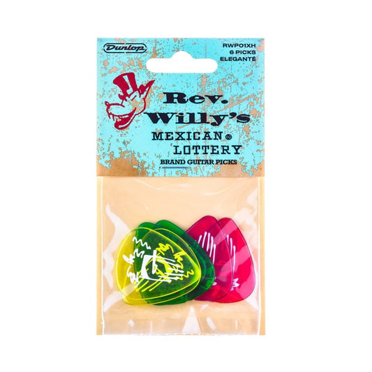 Dunlop Rev. Willy's Mexican Lottery Picks 6-Pack