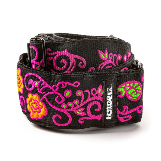Dunlop Jimi Hendrix Blacklight Monterey Pink Strap JH22