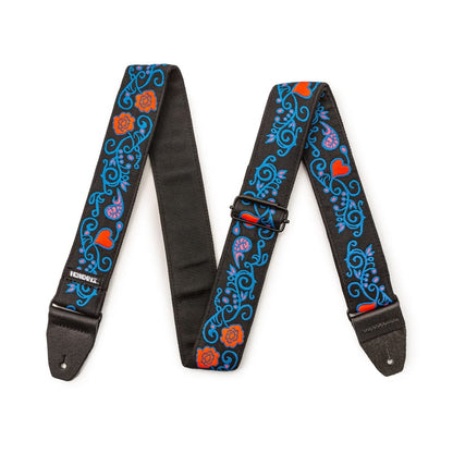 Dunlop Jimi Hendrix Blacklight Monterey Blue Strap JH24