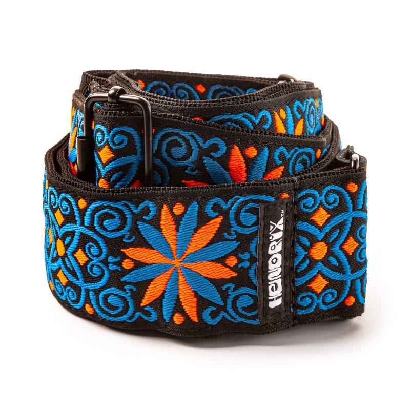 Dunlop Jimi Hendrix Blacklight Fillmore Blue Strap JH25