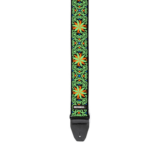 Dunlop Jimi Hendrix Blacklight Fillmore Green Strap JH26