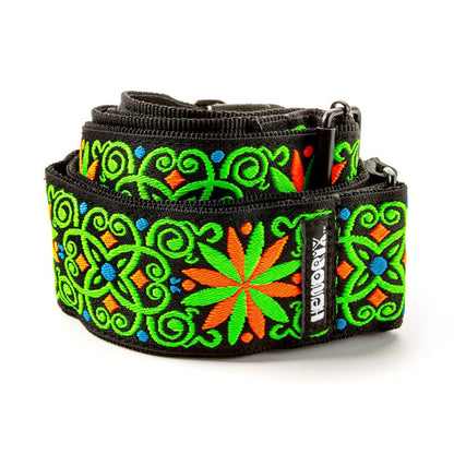 Dunlop Jimi Hendrix Blacklight Fillmore Green Strap JH26