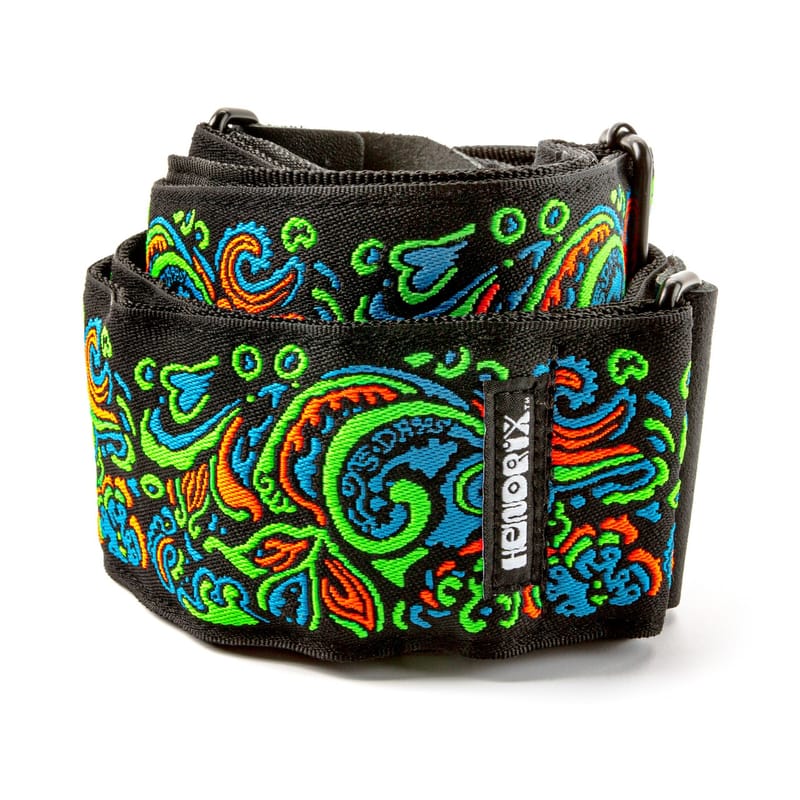 Dunlop Jimi Hendrix Blacklight Love Drops Blue Strap JH27