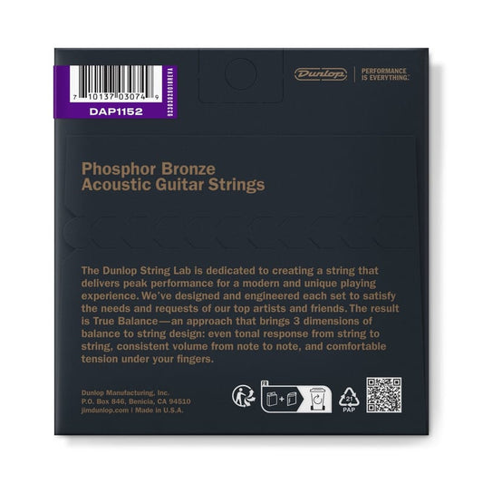 Dunlop DAP1152 Phosphor Bronze Acoustic Strings 11-52