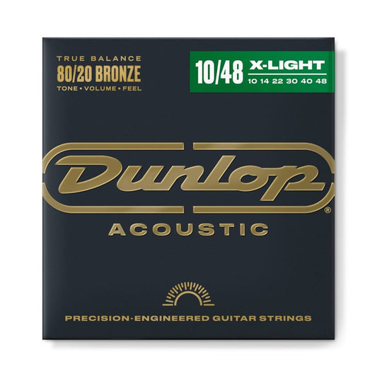 Dunlop DAB1048 80/20 Bronze Acoustic Strings 10-48