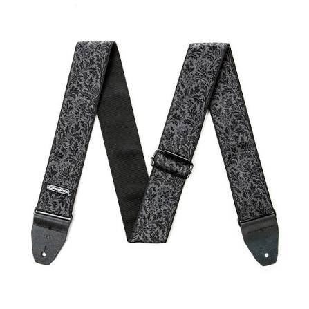 Dunlop Jacquard Black Thistle Guitar Strap