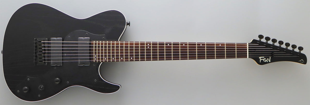 FGN STANDARD ILIAD JIL73-ASH-DE-R SEVEN STRING IN OPEN PORE BLACK