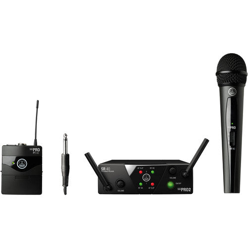 AKG WMS40 Mini2 M - Dual Handheld &amp; Bodypack Wireless System | Professional Wireless Audio System