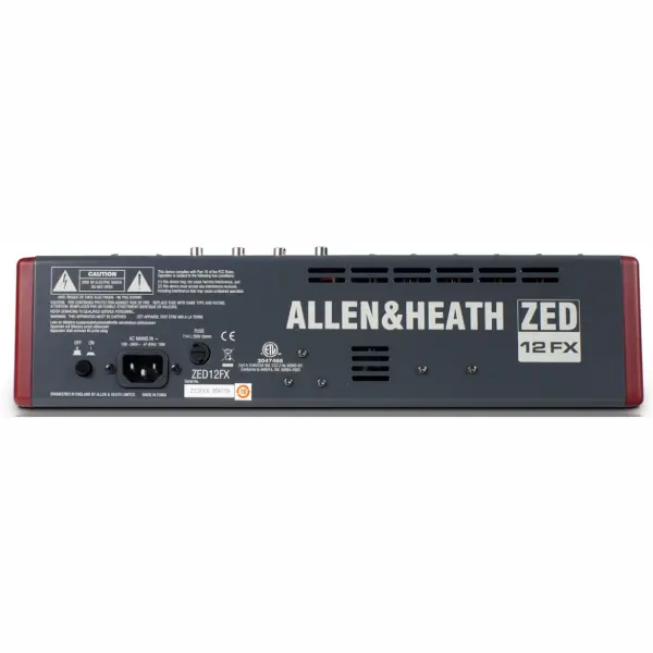 Allen and Heath ZED12FX Analogue Mixer