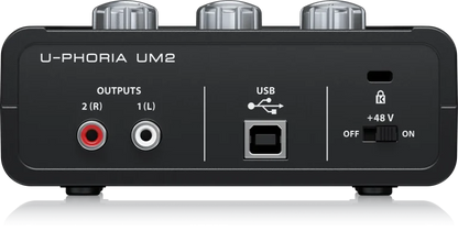 Behringer U-PHORIA UM2 Audiophile 2×2 USB Audio Interface