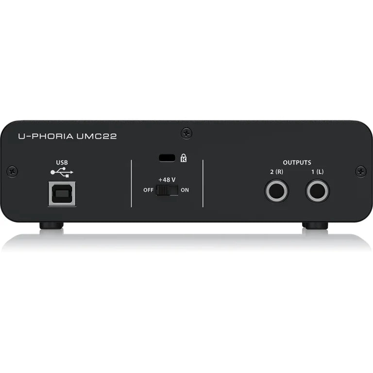 Behringer U-PHORIA UMC22 Audiophile 2×2 USB Audio Interface