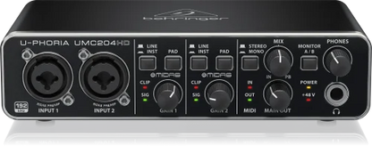 Behringer U-Phoria UMC204HD USB Audio Interface