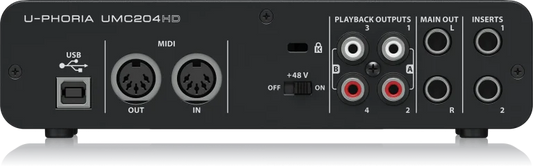 Behringer U-Phoria UMC204HD USB Audio Interface