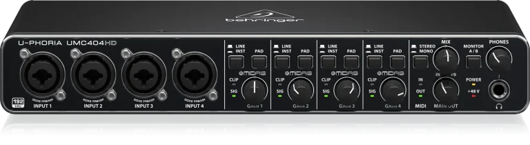 Behringer U-Phoria UMC404HD USB Audio Interface