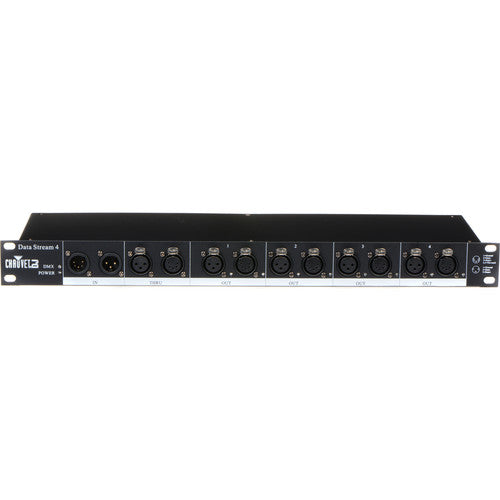 Chauvet DataStream4 - 4 Way DMX-512 Optical Splitter | Chauvet DMX Splitter/Node for Pro Lighting Control