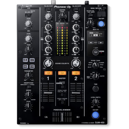 Pioneer DJ DJM-450 2-channel DJ Mixer with Beat FX