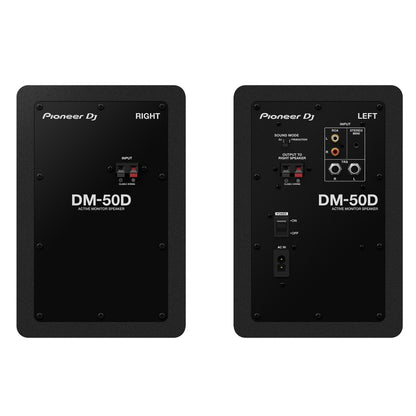 Pioneer DJ DM-50D 5” Desktop Monitor System Black (Pair)