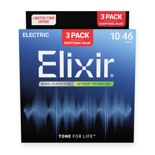 Elixir Optiweb Light 10-46 3-pack