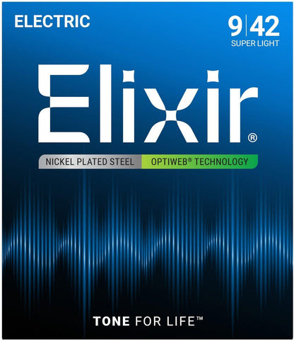 Elixir Optiweb Super Light 9-42 electric strings