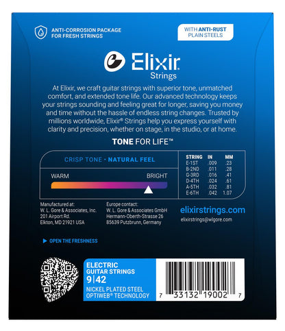 Elixir Optiweb Super Light 9-42 electric strings