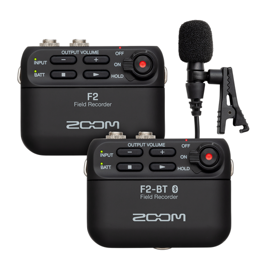 Zoom F2 32-bit Float Field Recorder - Black