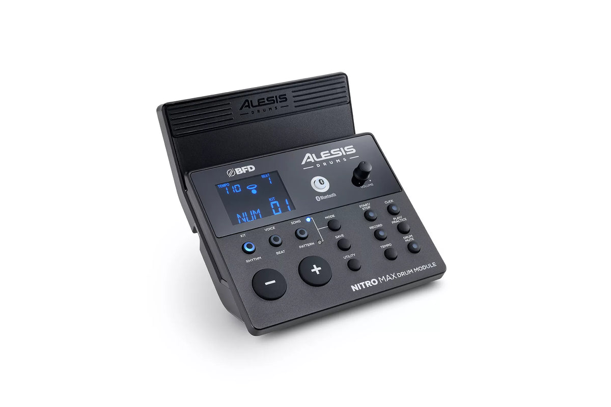 Alesis Nitro Max Electronic Drum Kit – 8-piece with Mesh Heads and Bluetooth