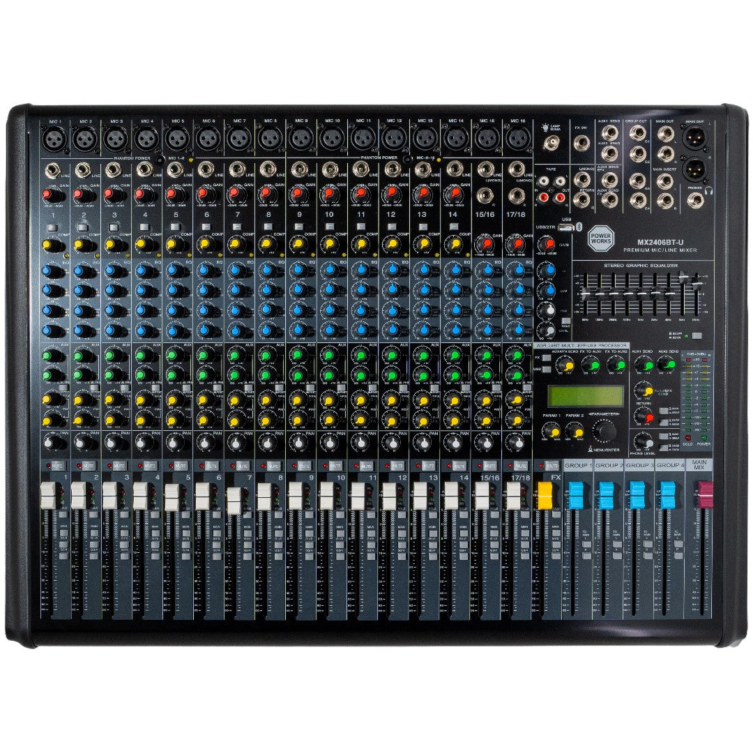 PowerWorks MX2406BT-U Analogue Mixer