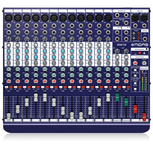 Midas DM-16 16 Input Analogue Mixer