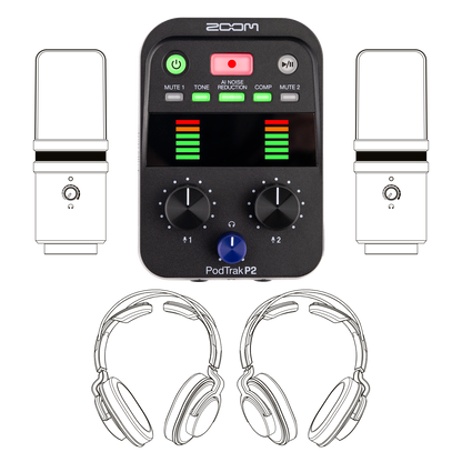 Zoom PodTrak P2 Podcast Recorder