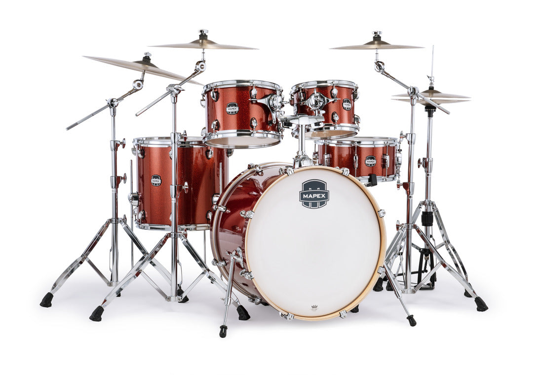 Mapex Mars Birch 5-Piece Shell Pack - Blood Orange Sparkle