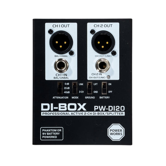 PowerWorks PW-DI-20 Active 2 Channel DI-Box