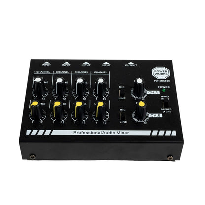 PowerWorks PW-MIX-800 8-Channel Mini Audio Mixer