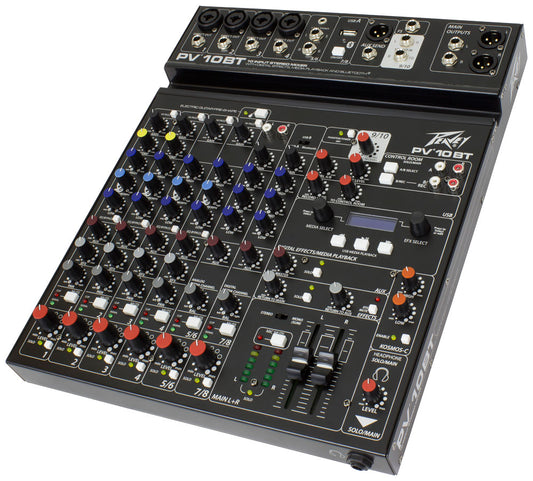 Peavey PV® 10 BT 10 Channel Compact Mixer with Bluetooth