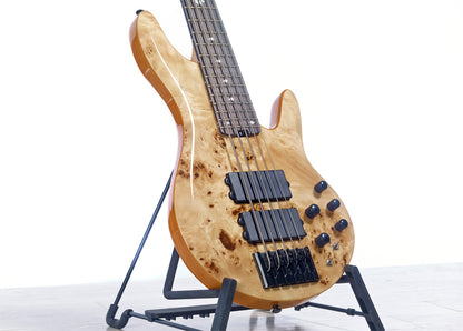 Michael Kelly Pinnacle 5 - 5 String Bass Guitar In Natural Burl