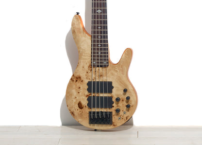 Michael Kelly Pinnacle 5 - 5 String Bass Guitar In Natural Burl