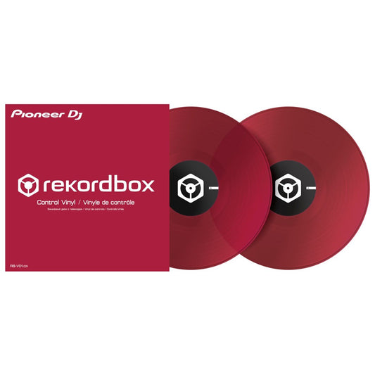 Pioneer DJ RB-VD1-CR Clear Red Control Vinyl (Pair)