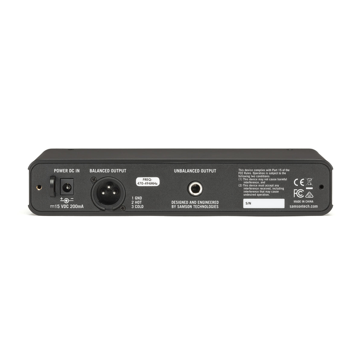 Samson Concert 88x CL6 Handheld – UHF Wireless System
