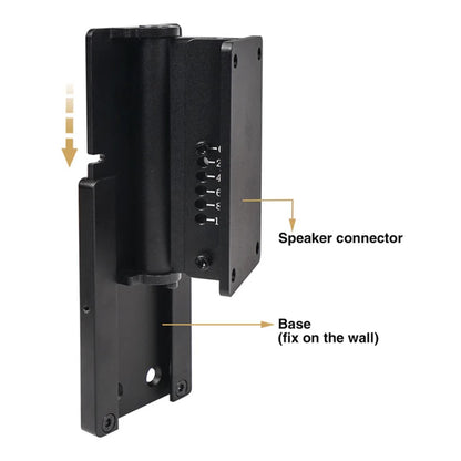 Sound Town CWB-1A Universal Wall Mount Speaker Bracket (Pair)