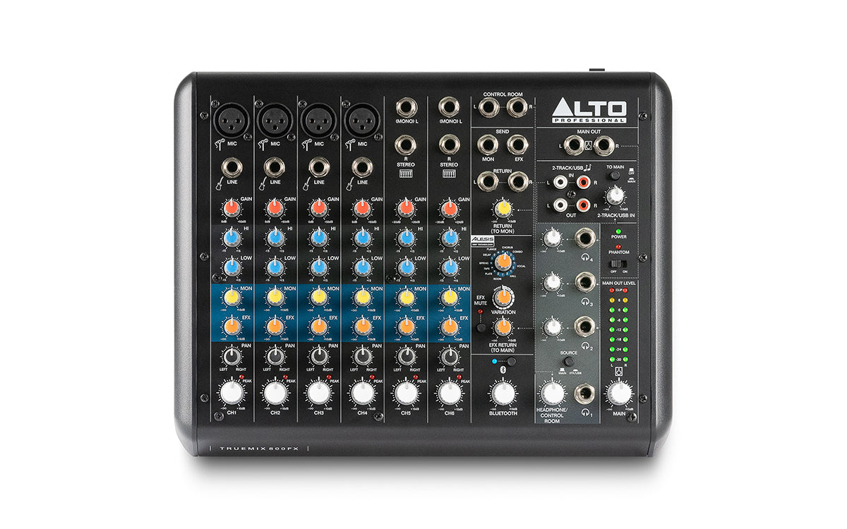 Alto Professional TrueMix 800FX 8-Channel Mixer with Effects