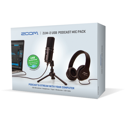 Zoom ZUM-2 USB Podcast Mic Pack