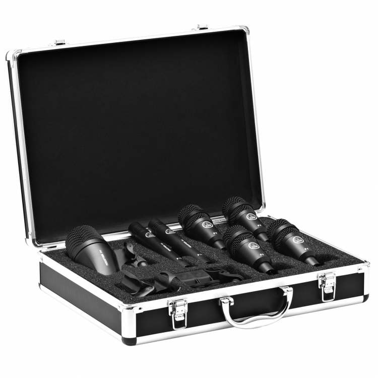 AKG Drumset Session - 7 Piece Drum Kit Microphone Set | Professional Studio & Live Microphone