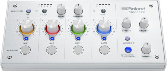 Roland BRIDGE CAST Dual-Bus Streaming Mixer - White
