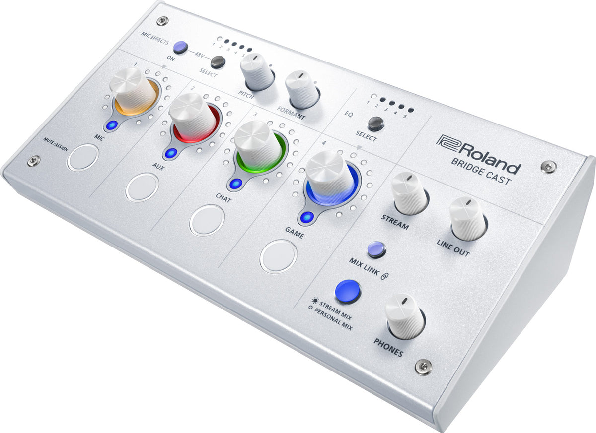 Roland BRIDGE CAST Dual-Bus Streaming Mixer - White