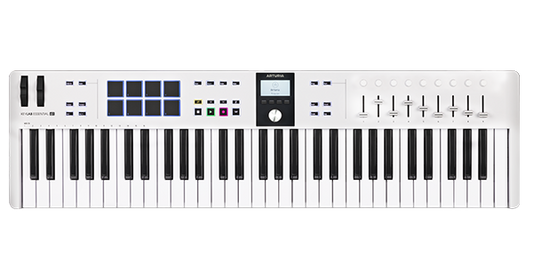Arturia KeyLab Essential 61 MK3 MIDI Controller - White