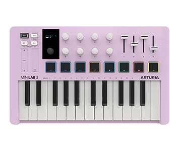 Arturia MiniLab 3 25-Key MIDI Controller - Rose Quartz