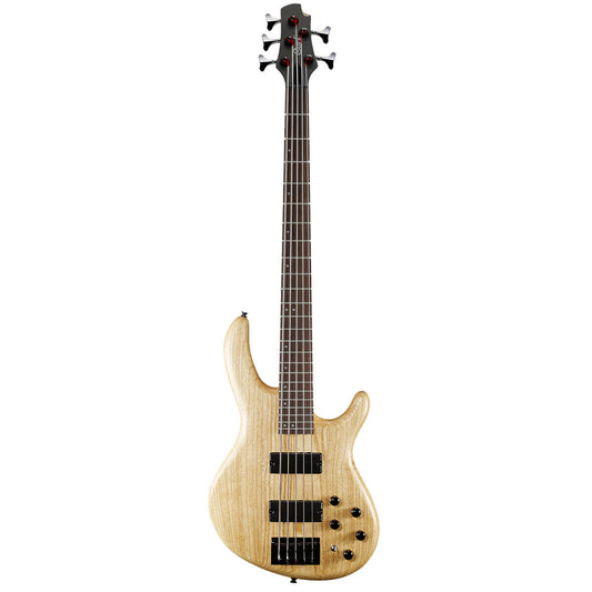 Cort Action DLX V AS 5-String Bass - Open Pore Natural