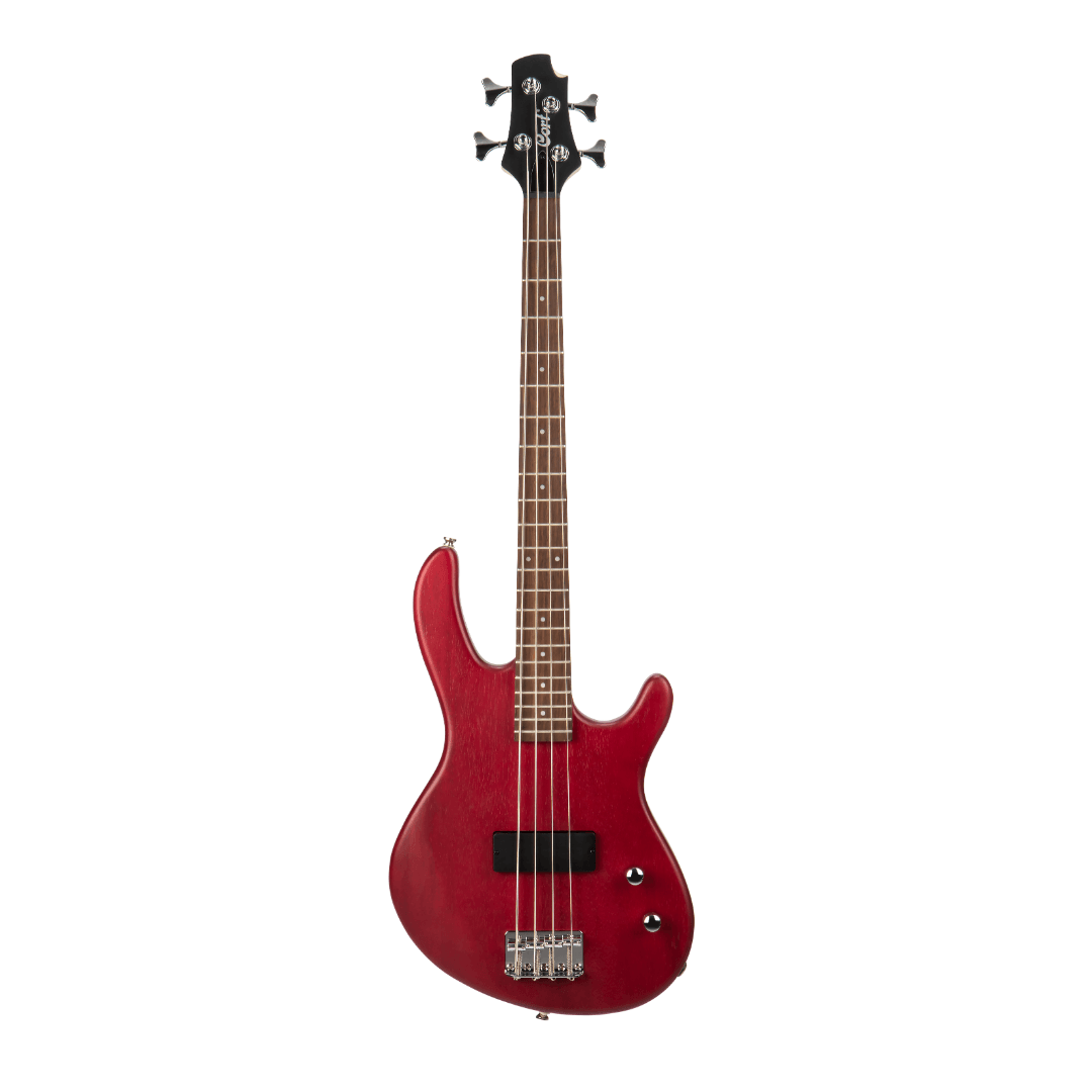 Cort Action Junior Short-Scale Bass - Open Pore Black Cherry