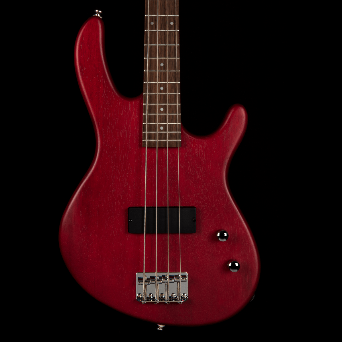 Cort Action Junior Short-Scale Bass - Open Pore Black Cherry